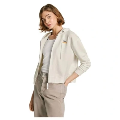 Abbildung von Pepe Jeans EDNA Sweatjacke, Damen, Größe: XL, Mousse white