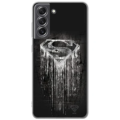 Abbildung von ERT GROUP Handyhülle für Samsung S21 FE Original und offiziell Lizenziertes DC Muster Superman 003 optimal an die Form des Handy angepasst, hülle aus TPU