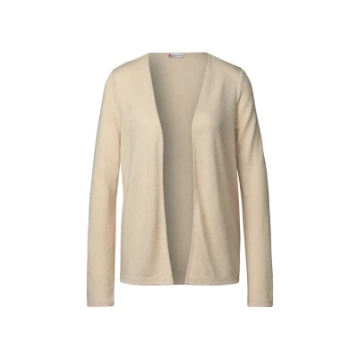 Abbildung von STREET ONE Damen A322908 Strick Look Jacke, Cotton beige, 36