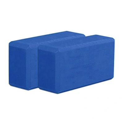 Abbildung von Yogablock Basic Art Set (2 Stück) Yoga Blau Stabil YOGISTAR