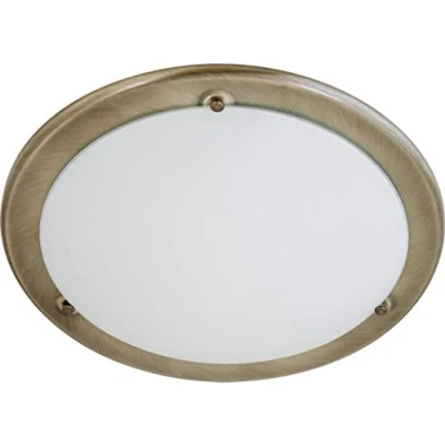 Abbildung von Rabalux 5233 Deckenleuchte Ufo aus Metall Glas bronzefarben/ weiß Ø38cm
