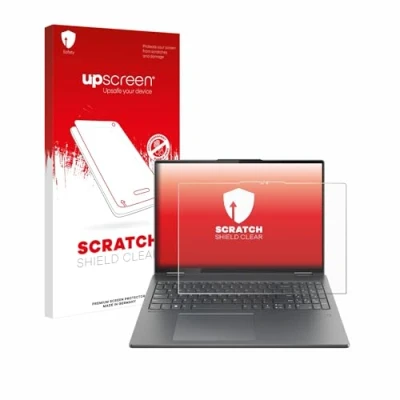 Abbildung von upscreen Schutzfolie für Lenovo Yoga 7i 2 in 1 Gen 9 16&quot; Kristall klar, Kratzschutz, Anti Fingerprint