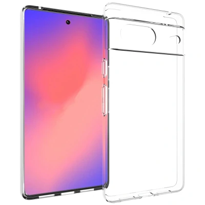Abbildung von Google Pixel 7 Hülle Silikon Accezz Soft Case/Backcover Handyhülle Transparent