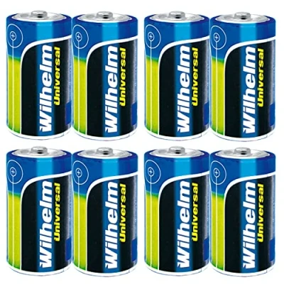 Abbildung von 8 x Mono D Universal Wilhelm Alkaline Batterien LR20 1,5V
