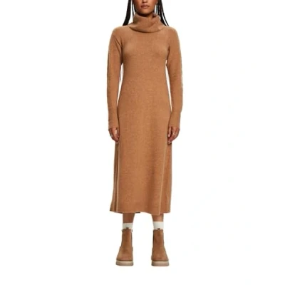 Abbildung von Esprit Strickkleid, Damen, Größe: Medium, Caramel