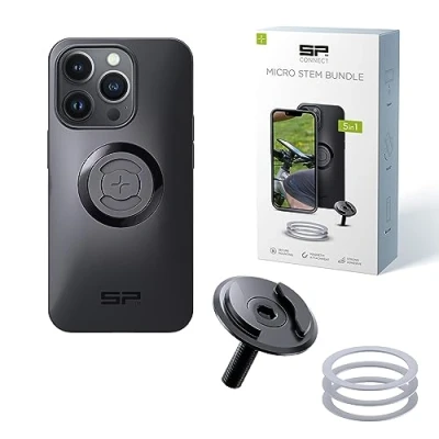Abbildung von SP CONNECT Micro Stem Bundle SPC+ für iPhone 14 Pro Handy Halterung den fahrradlenker Smartphone Fahrrad handyhalter