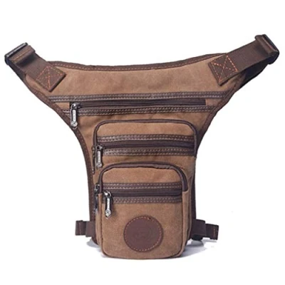 Abbildung von Xieben Motorrad Beintasche Drop Bein Tasche Hüfttasche Leg Bag für Herren Damen Taille Gürteltasche Radfahren Reisen Outdoor Sports Taktisches Militär Wandern Camping Khaki