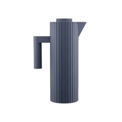 Abbildung von Alessi Thermoskanne Plissé MDL12 G Grau 1 Liter von Michele De Lucchi