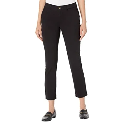 Abbildung von Tommy Hilfiger Damen Hampton Chino Pant SOLID Unterhose, schwarz, 42 (Herstellergröße: 10)