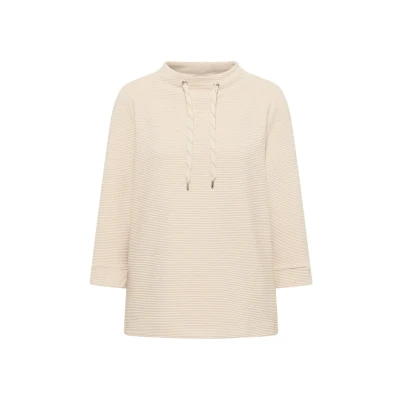 Abbildung von CECIL Damen 3227761 Ottoman Shirt, Oat Milk beige, X Small