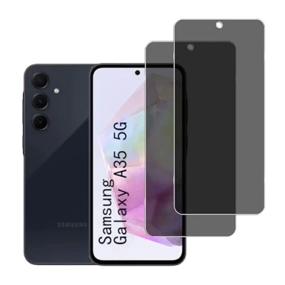 Abbildung von YIFNTANG [2 Stück] Sichtschutzfolie für Samsung Galaxy A35 5G,Gehärtetes Glas Folie,9H Härte,Anti Kratzen,Anti Spy Privatsphäre Displayschutzfolie 5G