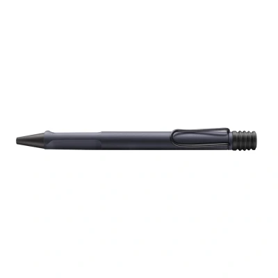Abbildung von Lamy safari steel black Kugelschreiber zeitlos klassicher Kuli mit ergonomischem Griff &amp; robustem ASA Kunststoff inkl. Großraummine M 16 in Strichbreite schwarz