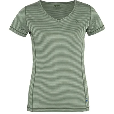 Abbildung von Fjällräven Abisko Cool Damen T Shirt (Oliv XL) Laufbekleidung