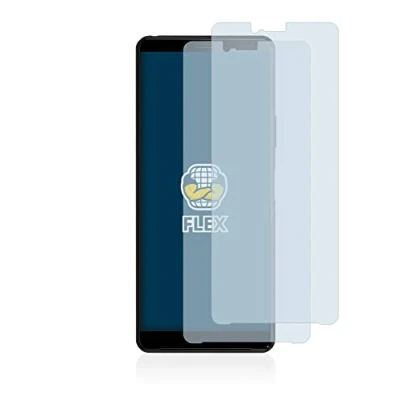 Abbildung von BROTECT 2 Stück Full Cover Schutzfolie für Sony Xperia 10 II Screen Displayschutz Folie [3D Curved, Anti Fingerprint, Kristall Klar]