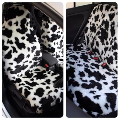 Abbildung von Carseatcover UK Autositzbezüge, Kuhfellimitat, für Vorder und Rückseite, komplettes Set, universelle Passform, 9 Stoffe zur Auswahl