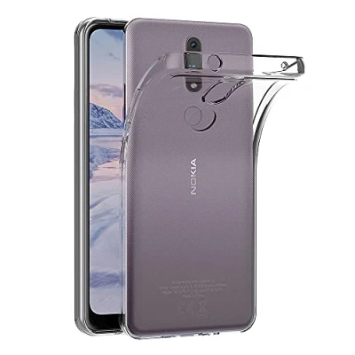 Abbildung von AICEK Hülle Compatible für Nokia 2.4 Transparent Silikon Schutzhülle Case Clear Durchsichtige TPU Bumper Handyhülle (6,5 Zoll)