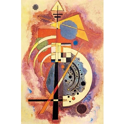 Abbildung von 1art1 Wassily Kandinsky Poster Hommage An Grohmann, 1926 Bilder Leinwand Bild Auf Keilrahmen XXL Wandbild Kunstdruck Als Leinwandbild 120x80 cm