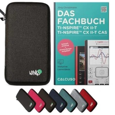 Abbildung von CALCUSO Zubehör Standardpaket Dunkelgrau kompatibel für Grafikrechner TI Nspire CX II T/CX T CAS