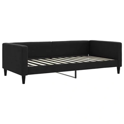 Abbildung von vidaXL Tagesbett, Gästebett 2 in 1, Sofabett Schlafsofa für Schlafzimmer Wohnzimmer, Bettsofa Sofa, Modernes Design, Schwarz 100x200cm Stoff