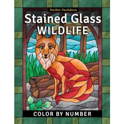 Abbildung von Stained Glass Wildlife: Color by Number Coloring Book for Adults (Stained Adults)