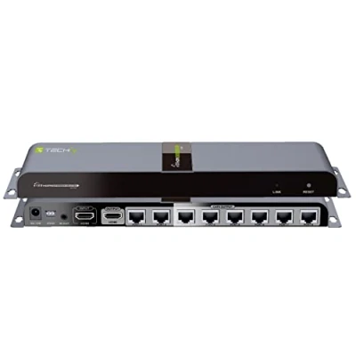 Abbildung von Techly Extender Splitter HDMI 1 x 8 mit IR auf Kabel CAT. 6 bis 50 m