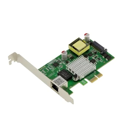 Abbildung von KALEA INFORMATIQUE PCIe Karte 2.5 Gigabit PoE Power Over Ethernet 10 100 1000 1G 2.5G Leistung 30W Chipsatz Intel I225.