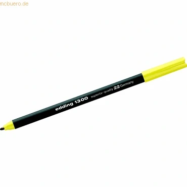 Abbildung von 5 x edding Fasermaler 1300 color pen zitronengelb