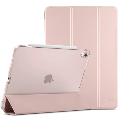 Abbildung von ProCase Hülle für iPad Air 11 Zoll M2 2024 6/ 5. Generation 2022/ 4. 2020 10.9 Zoll, 11&quot; (M2) Schutzhülle Case Cover 11/ 6/5/4 Gen Rosa