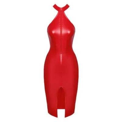 Abbildung von Kleid im roten Powerwetlook