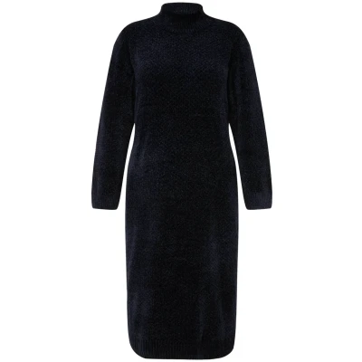 Abbildung von Ulla Popken Strickkleid, Damen, Größe: 50/52, Marine