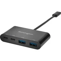 Abbildung von Kensington USB C 4 Anschluss Hub, Übertragungsgeschwindigkeit bis zu 5 Gbit/s, Plug and Play Installation, K39124EU