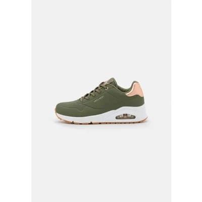 Abbildung von Skechers Sport UNO Sneaker low, Damen, Größe: 37, Olive durabuck/rose gold trim Schuhe