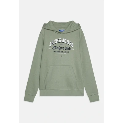Abbildung von Jack &amp; Jones Junior Jjelogo NOOS JNR Kapuzenpullover für Kinder, Größe: 152, Iceberg green