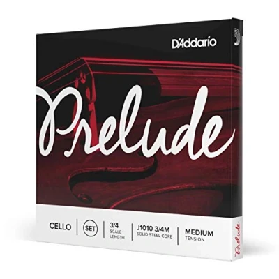Abbildung von D&#039;Addario J1010 3/4M Prelude Cello Saitensatz Kohlefaserstahl/Nickel 3/4 Medium