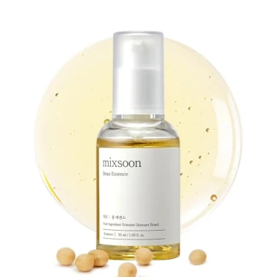Abbildung von mixsoon Gesichtsserum Bean Essence Feuchtigkeitsspendend Essenz Serum für natürliche Haut, 50 ml, 1 tlg., Fermentierte Hautessenz strahlende Pflege