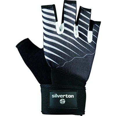 Abbildung von Silverton Erwachsene Handschuhe Cross Grip, schwarz/Weiß, L