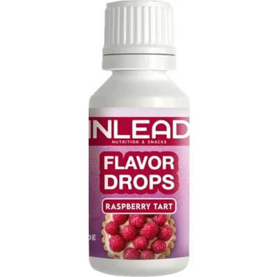 Abbildung von INLEAD Flavor Drops Zuckerfrei &amp; Kalorienfrei Aromatropfen für Speisen Getränke Vielseitig einsetzbar Top Geschmack Vegan 30ml (Raspberry Tart Himbeer Torte)