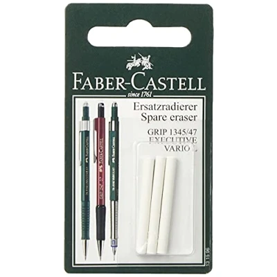 Abbildung von Faber Castell Ersatz Radiergummi, 3 teilig, Einheitsgröße