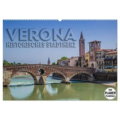 Abbildung von VERONA Historisches Stadtherz (Wandkalender 2025 DIN A2 quer), CALVENDO Monatskalender