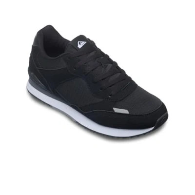 Abbildung von Quiksilver Fontana Sneaker low, Herren, Größe: 43, Black Lederimitat/textil