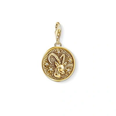 Abbildung von Thomas Sabo Damen Charm Anhänger Sternzeichen Steinbock Club 925 Sterling Silber 1661 414 39