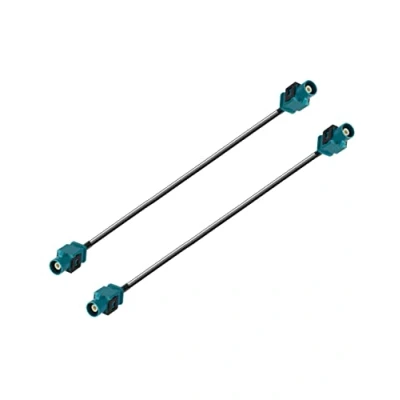 Abbildung von Vecys Fakra Z Kabel Verlängerungskabel für Fahrzeugantennen Stecker RG174 15 cm Auto Stereo DAB Antennen GPS Navigationssystem Antenne (2 Stück)