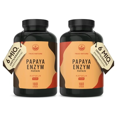 Abbildung von Papain 540 Kapseln Vegan TRUE NATURE 2x270 St