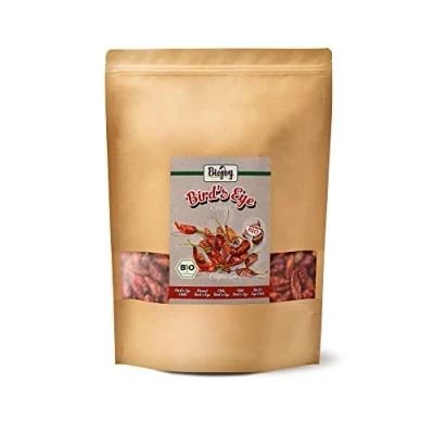 Abbildung von Biojoy BIO Birds Eye Chili ganz (500 g), getrocknete Bird Schoten, extrem scharf