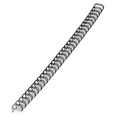 Abbildung von Fellowes Drahtbinderücken 5/16 Zoll Durchmesser, schwarz, 50 Blatt, 25 Stück (5255201)
