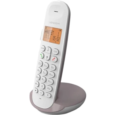 Abbildung von Logicom ILOA 150 Schnurloses Festnetztelefon ohne Anrufbeantworter Solo analoge und dect Telefone Taupe