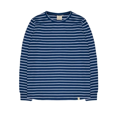 Abbildung von loud + proud Ringel Langarmshirt, Damen, Größe: 38, Ultramarinblau