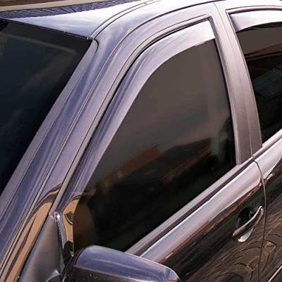 Abbildung von ClimAir Car Comfort Windabweiser Schwarz kompatibel mit Subaru Solterra 2022 &amp; Toyota bZ4X 2021