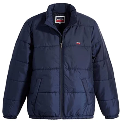 Abbildung von Levi&#039;s Sunset Short Puffer Winterjacke, Herren, Größe: XL, Peacoat