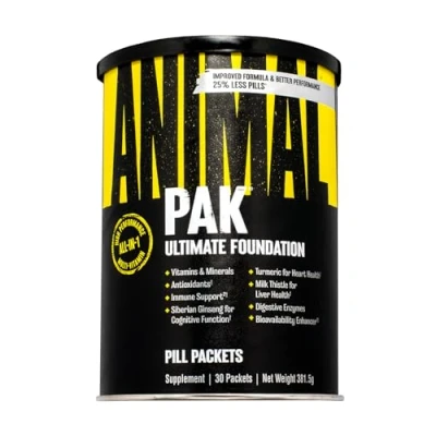 Abbildung von Universal Nutrition ANIMAL Pak Multivitamin Komplex fürs Training mit Vitaminen, Mineralien, L Carnitin &amp; Aminosäuren, Enzyme unterstützen die Nährstoffversorgung Immunsystem, 30 Einheiten